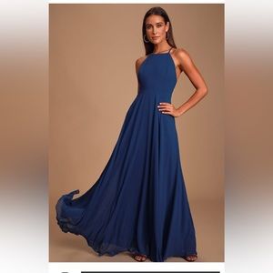 Lulus Blue Bridesmaid / Wedding Guest Dress
